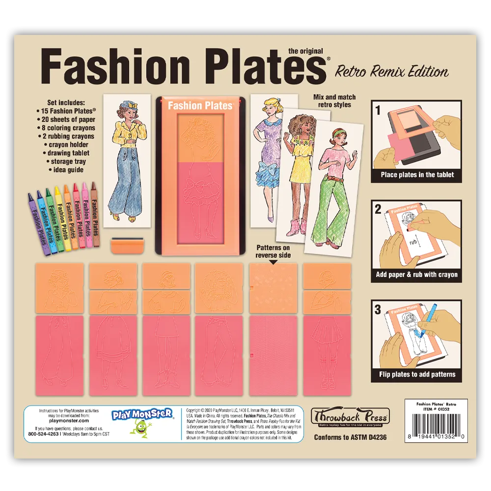 Retro Fashion Plates