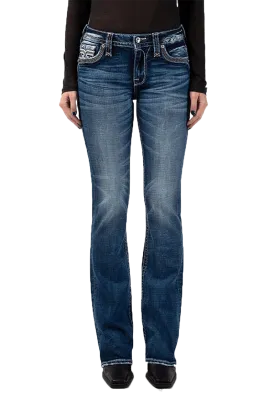 Rock Revival Women's Hibiscus Bootcut Jeans
