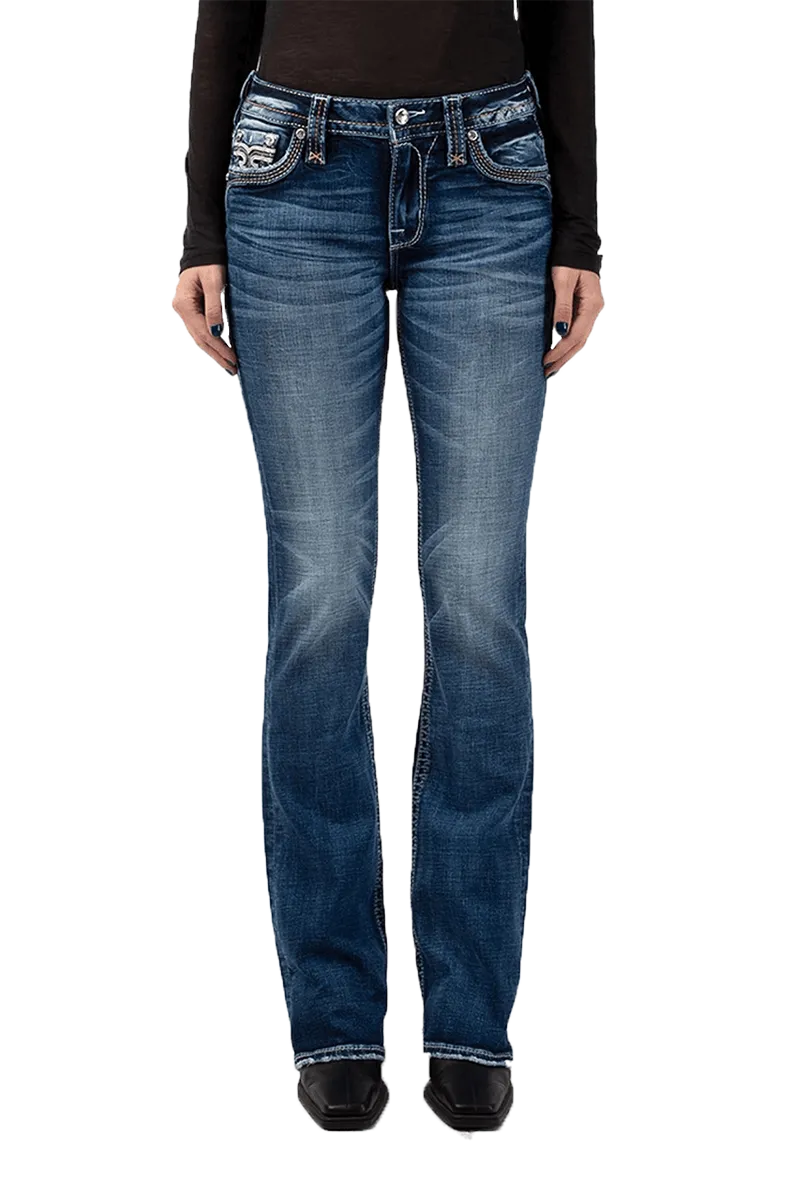 Rock Revival Women's Hibiscus Bootcut Jeans