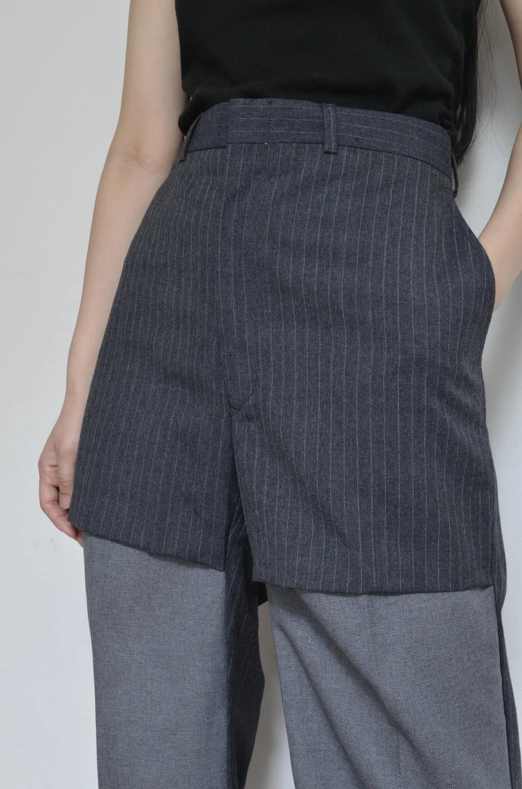 SLIT SLACKS PT GRY / 02_A