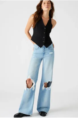 Steve Madden Ripped Knee Light Denimo