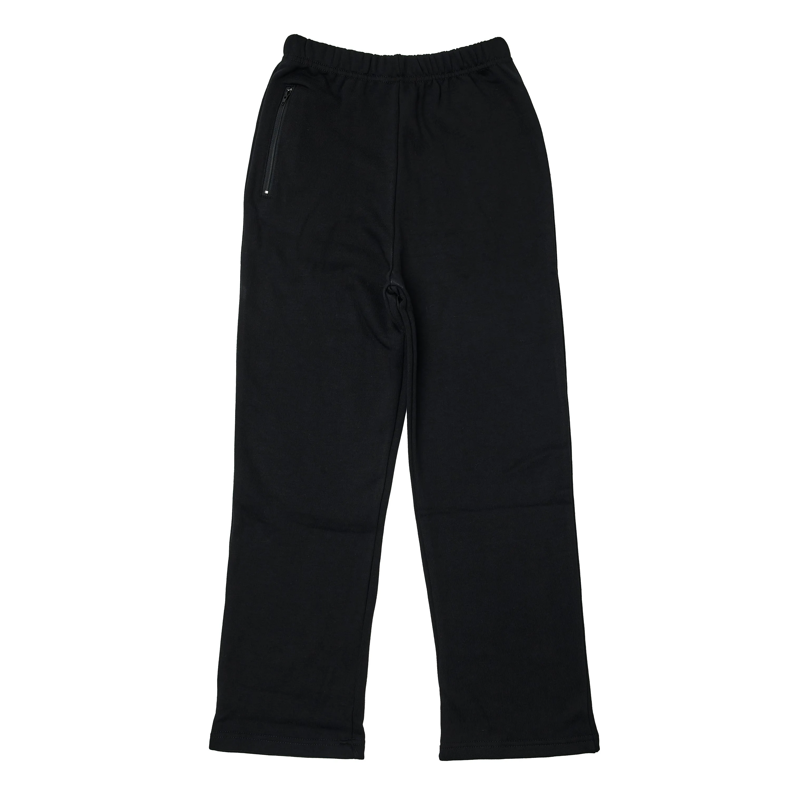 Straight Leg Track Pants - Black