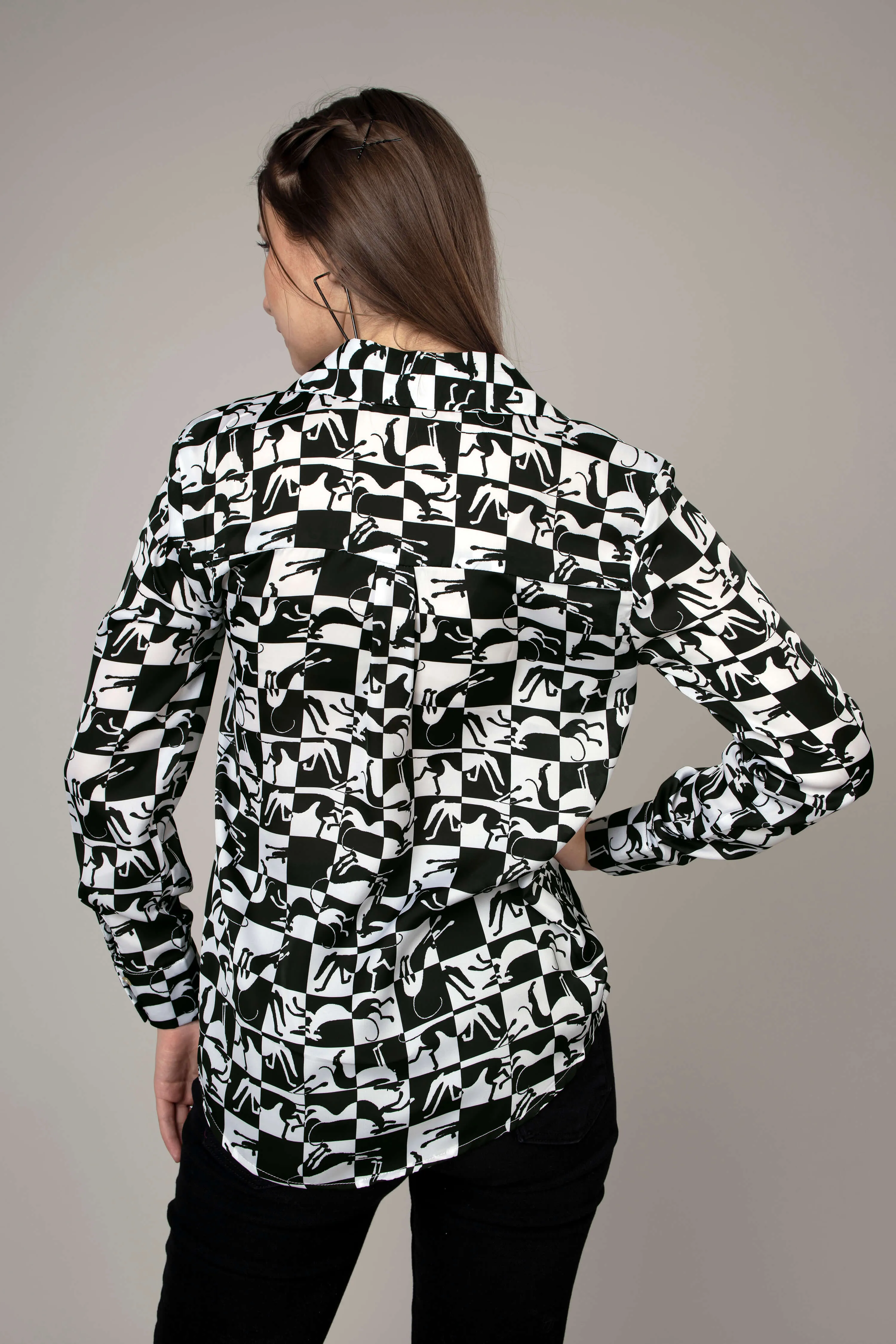 Stylish Checked Casual Shirt For Women