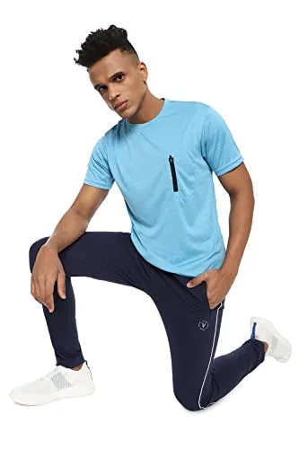 Van Heusen Flex Men Regular Fit Track Pants (VFPTAATFM72182_Navy L)