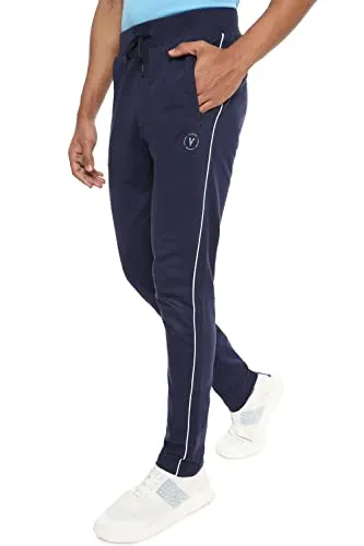 Van Heusen Flex Men Regular Fit Track Pants (VFPTAATFM72182_Navy L)