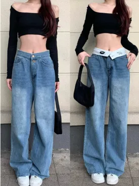 Wenkouban Autumn New Products Jeans Women Clothes For Teenagers Y2k Aesthetic Clothing Vintage Harajuku Women's Slacks Fashion Baggy Pants
