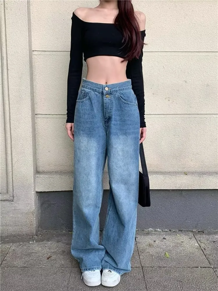 Wenkouban Autumn New Products Jeans Women Clothes For Teenagers Y2k Aesthetic Clothing Vintage Harajuku Women's Slacks Fashion Baggy Pants