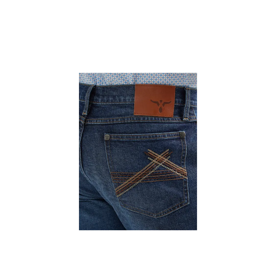 Wrangler Men's 42 Vintage Slim Boot Ellison Jeans